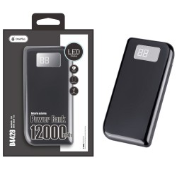 POWER BANK MTK  D4429 ECLIPSE,12000MAH BLACK